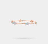 18Kt Colour Stone Bangle